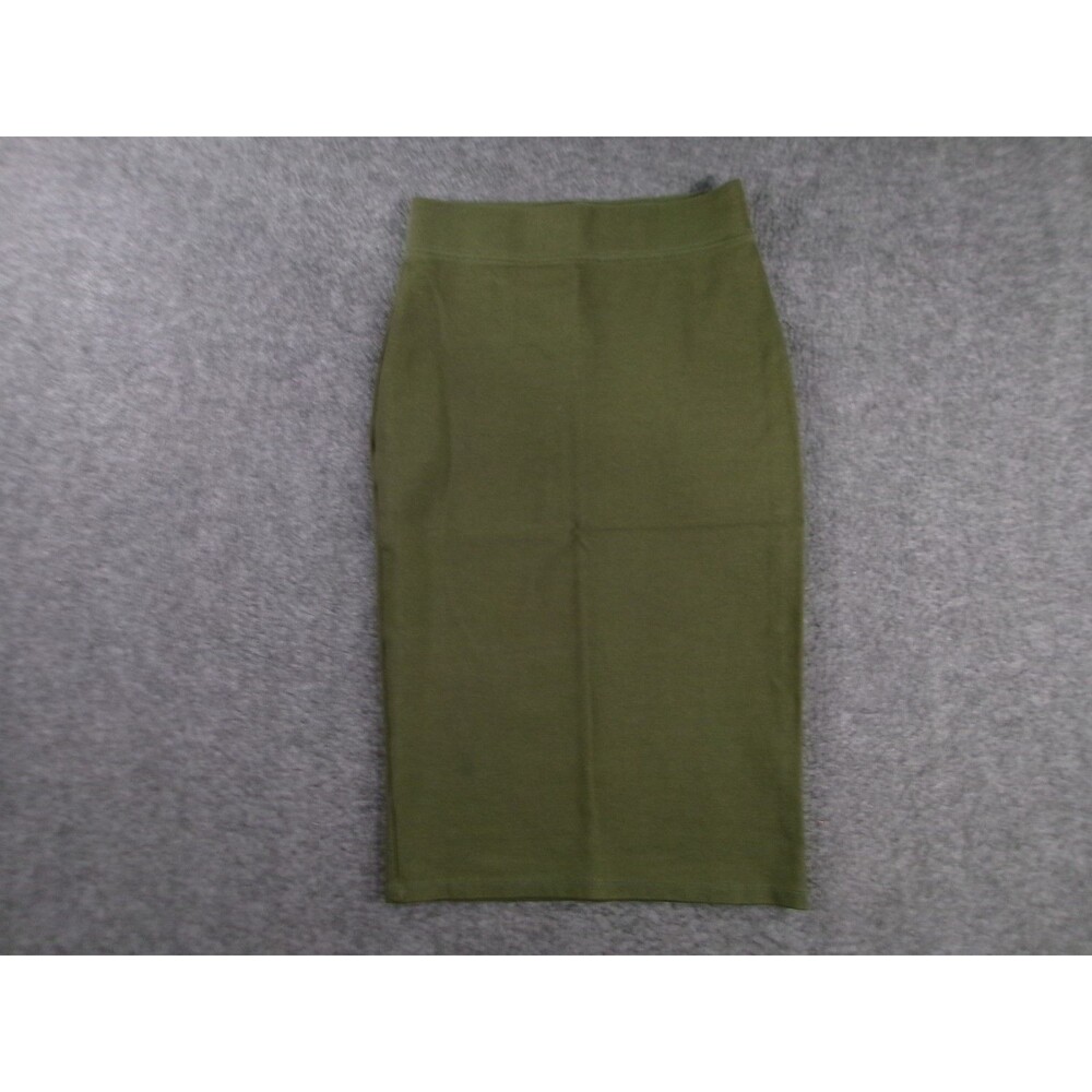 All For You Skirt Women Small Green Pencil Classic Office Capsule Vintage USA